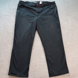 True Nation Relaxed Fit Jeans 48x32 Black Stretch Denim Big & Tall Men's Pants